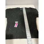 Womans Vylette Black W/ Silver Sparkles Pullover Balloon Long Sleeve Sweater L Size L Photo 5