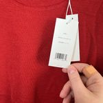 Vince Womens Red Bracelet Sleeve Crew Neck Wool Sweater Large Photo 3