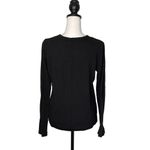 Z Supply  Womens‎ Long Sleeve T-Shirt Crewneck Top Cotton Blend Size Small Black Photo 2