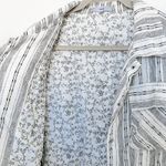 Fate Linen Patchwork Stripe Cropped Jacket White Black Size M Cottage Boho Lagom Size M Photo 9