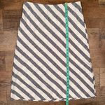 J.Crew NEW Linen Blend Striped Casual Pull-On Style New With Tags Knee Length Photo 8