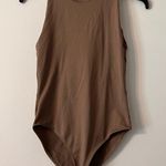 Stradivarius  Nude Beige High Neck Bodysuit Neutral Medium Seamless Body Tan Photo 1