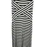 ECI Beige by Black White Striped Maxi Dress Petite Large Photo 0