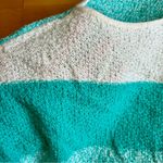 Vintage Centennial Knits Chevron Cap Sleeve 80s Sweater, Teal, White, Size L Blue Size L Photo 6