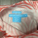 Island Company Capricorn Dress 100% Linen Cotton Coral Pink White Retail $180 Size M Photo 2