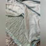 SheIn Blue Lined Sequined Mini Dress Open Back High Slit on Sides Size Small Photo 7