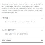 NEW Favorite Daughter The Sleeveless Nita Dress Winter Bloom Blue Photo 9