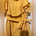 Here Comes the Sun  mustard sleeveless dress size M Photo 2