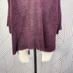 Isabel Marant Maroon Purple Open Knit Linen Blend V-Neck Sweater Size 38 / US 6 Photo 8