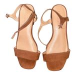 LC Lauren Conrad  Obsidian 7 chocolate Block Heel Sandal ankle strap memo…​ Photo 2