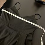 BHLDN Lyra V-Neck Faux-Wrap Crepe Midi Dress, black, size 6 Photo 9