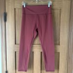 Zyia Active Berry Red Pear Moon Brilliant Hi-Rise 7/8 24" size 14-16 Photo 3