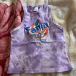 Coca-Cola Fanta Purple Tie Dye Razor Cropped Tank Photo 0