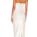 Alice + Olivia NEW NWT  Valli Cutout Sequined Cami Maxi Dress In Off White Photo 1