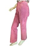 Newport News DARK MAUVE PINK BOOT CUT SUEDE TROUSERS (8) Photo 3