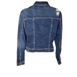 Amethyst Jeans Cropped Denim Jacket Distressed Stretch Medium Juniors Photo 1