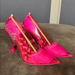 ALDO Barbie x  Barbiestessy Collection Pink Translucent Pointed Toe Pumps 8.5 NEW Photo 0