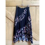 Sandro  Paris Long Floaty Floral Printed Asymmetrical Skirt Size 1 Photo 2