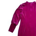 Aidan Mattox  Hot Pink Velvet Short Sheath Cocktail Dress US 12 Photo 7