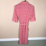 Laundry by Shelli Segal Women’s Geometric Pattern Ruched Button-Up Shirt Dress Photo 6