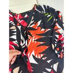 Worthington  Women's Blouse Top Size S Floral Print V Neck 3/4 Sleeve‎ Photo 3