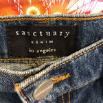 Sanctuary Red Rock Blue Frayed Distressed Mini Jean Denim Skirt 25 Photo 1