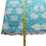 Badgley Mischka Studio Women's Nightgown XL Lace Trim Blue & White Floral NEW Photo 9