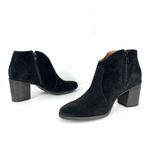Frye  Womens Nora Zip Short Booties Black Suede Ankle Side Zip Closure Size 7.5 Photo 5