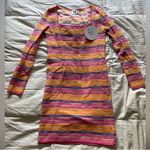 Princess Polly Obi Mini Dress  Pink Multi Photo 1