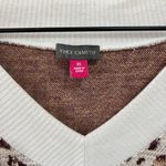 Vince Camuto  Long Sleeve Ribbed Leopard Sweater Knit Pullover Size XS Photo 2