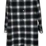BB Dakota  Women’s Plaid Flannel  Snap Button Shirt Dress‎ Size XSmall Oversized Photo 3