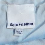 Skylar + Madison Skylar +‎ Madison Blue White Mini Dress Size Large Photo 7