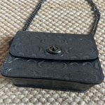 Coach Embossed Patent Leather Signature Logo Bowery Mini Black Crossbody Bag New Photo 1