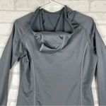 Athleta 🩶 Medium Hoodie Plush Tech Running Pullover Hooded Sweater 138249 Gray Photo 9