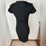Princess Polly  black ribbed short sleeve dress size 4 Photo 7