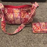 Vera Bradley  Crossbody Bag wIth Wallet Pattern Raspberry Fizz Pink Photo 2