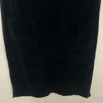 Lands' End Vintage Y2K Corduroy Pullover Black Midi Dress Size 12 Photo 3