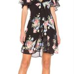 LPA  Button Up Midi Dress in Midnight Roses Small Photo 0