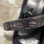 Franco Sarto Black/Navy Blue Block Heel Mary Janes Size 8 Photo 7