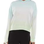 Juicy Couture  SPORT Hoodie Womens Large Tri Color Pastel Sweat Shirt Thumb Holes Photo 9