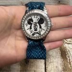 Vintage Disney Mickey Mouse Watch Set 6 Bands MZ Berger & Co Collectible Blue Photo 2