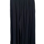 ZARA Black High Waist Pleated Wide Leg Culotte Pants Photo 6