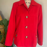 R.Q.T. Red Peacoat Size 12 Photo 0