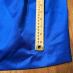 David's Bridal Royal Blue Satin One Shoulder Ruched Mini Cocktail Dress Plus Size 18 Photo 5