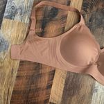 Seamless Chocolate Tan Padded Bra Wireless Stretchy Small 34 Photo 2