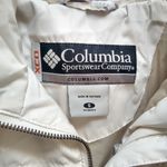 Columbia Long Down Puffer Winter Jacket in Cream Photo 1