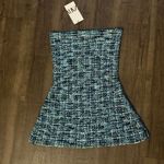 ZARA NWT BLUE AND WHITE TWEED KNIT TOP Photo 11