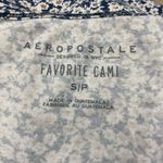 Aeropostale Womens Navy Floral Sleeveless Square Neck Cami Tank Top Size S/P Y2K Photo 4