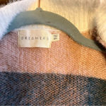 Dreamers  Colorblock Cardigan Blush Pink Green Cozy Open Front Sweater M L Boho Photo 7