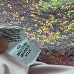 Abound  Pink Clear Shine Iridescent Sequin Bodycon Mini Tank Dress size Small Photo 5